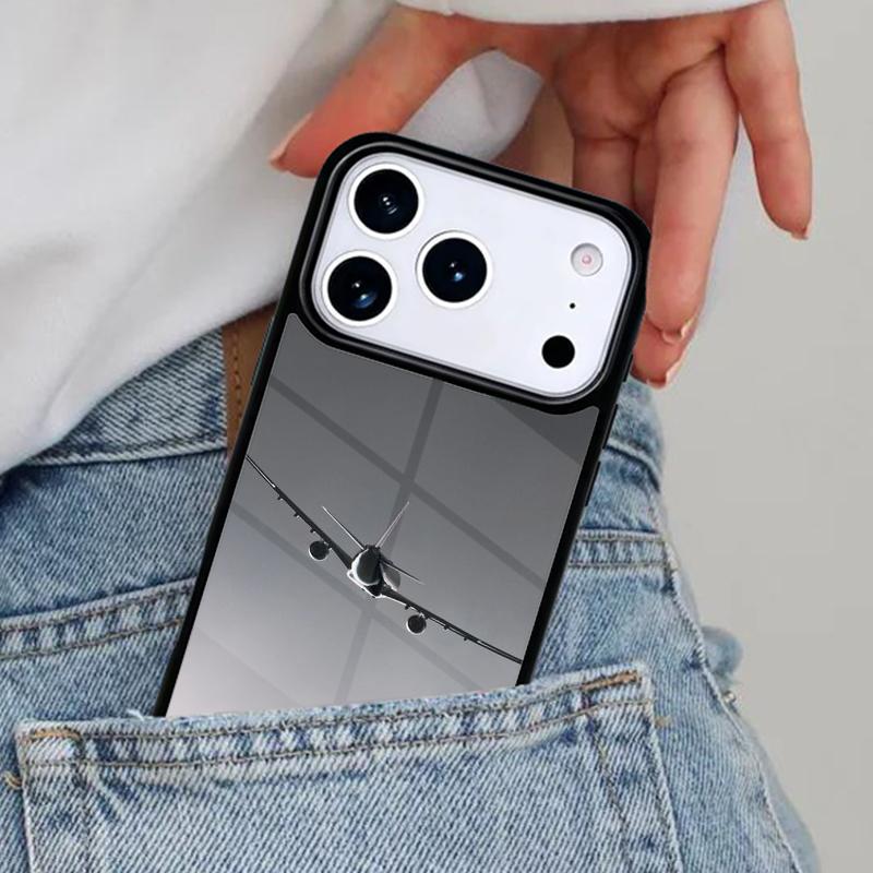 Aircraft Airplane Fly Travel soft Phone Case for iPhone 16e 15 14 13 12 17 Pro Max Plus Air 17pro Cover Coque