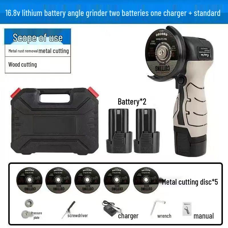 Rechargeable Mini Angle Grinder and Sander with Lithium Battery