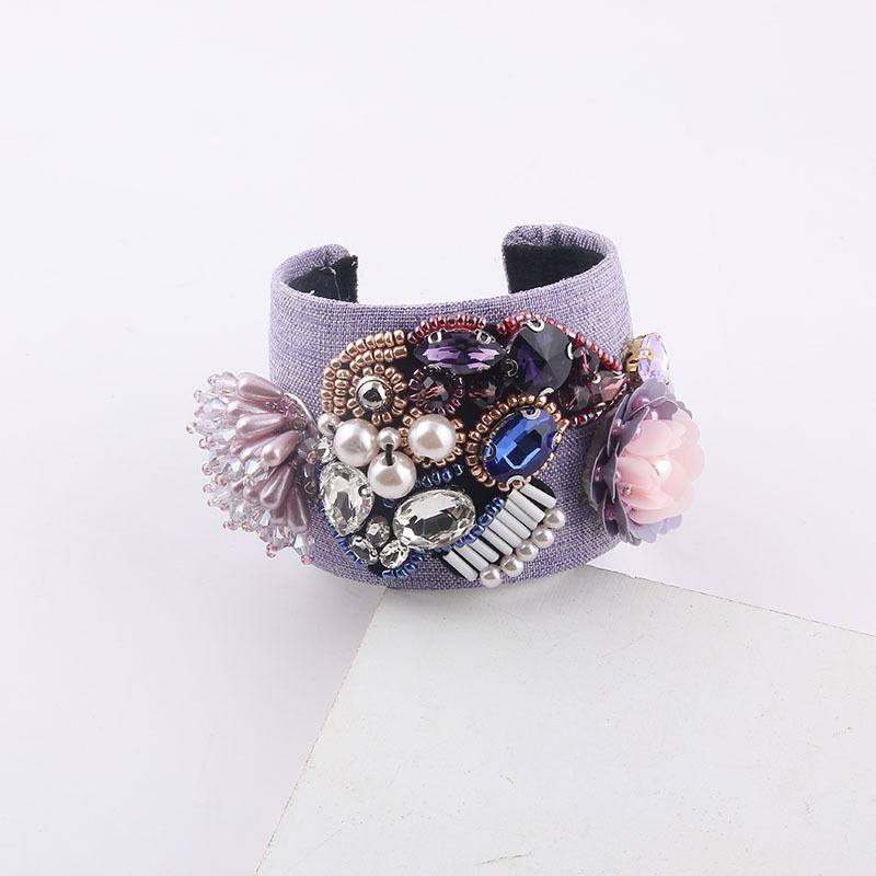 Kaimei 2022 New Fashion Accessories Women European Diamond Tassel Bird Parquet Bracelet Handmade Flower Girl Bangles Bracelets