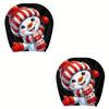 2 Pieces Comfortable Santa Claus Headrest Cover Elastic Car Headrest Cover Car Pillowcase  Christmas