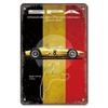 Vintage Metal Tin Signs Racing Car Plaque Decor F1 Racetrack Metal Poster Wall Art for Garage