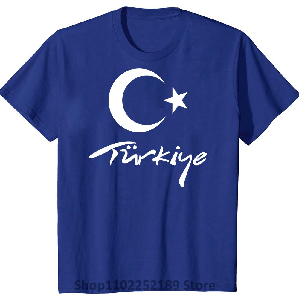 Turkey National Flag T Shirt Men TUR T-shirts Nation Team Cotton Fans Tops Streetwear Tshirt Turkish Turk Country Tees