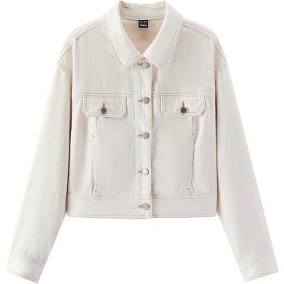 Semir Women's Distressed Loose-Fit Denim Jacket