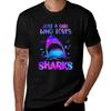 Just A Girl Who Loves Sharks White Shark Lover Tshirt Cool Dry Perforunisexce Tshirt
