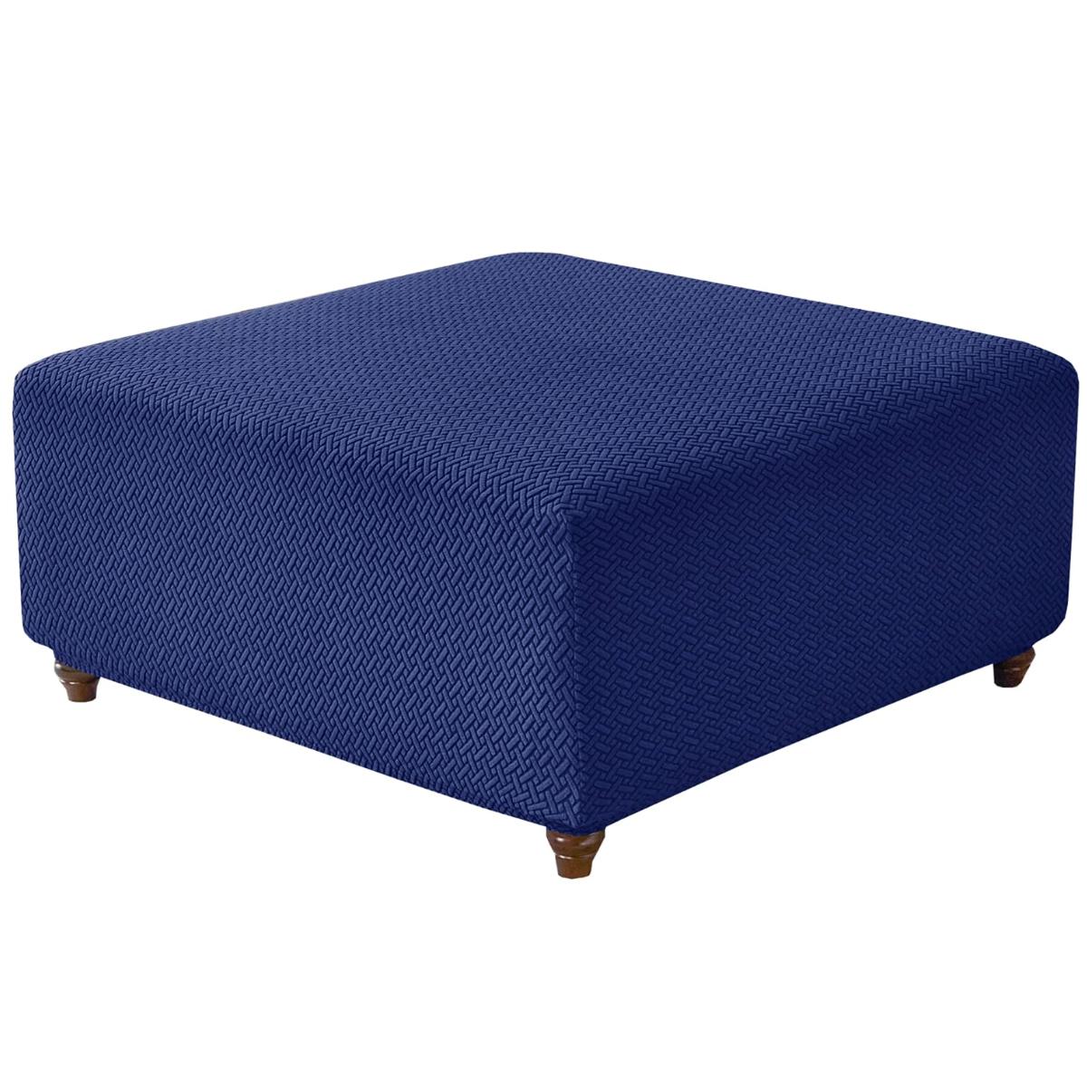 

T-Shape Jacquard Square Stool Cover Ottoman Stool Cover Elastic Sofa Footrest Slipcovers for Living Room Office Home Decor S