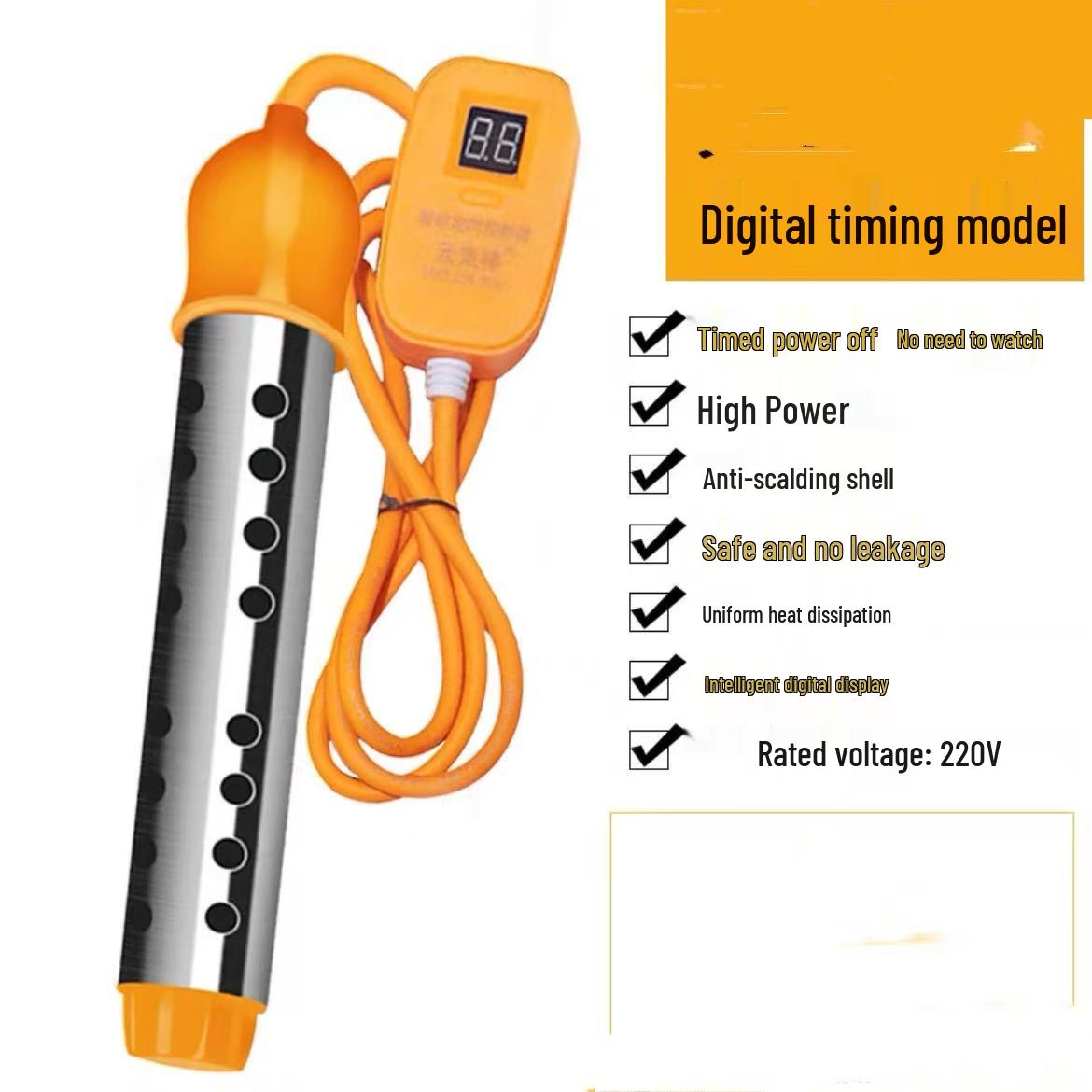 

Мощный автоматический электрический нагревательный элемент для быстрого кипячения воды в бытовых ведрах