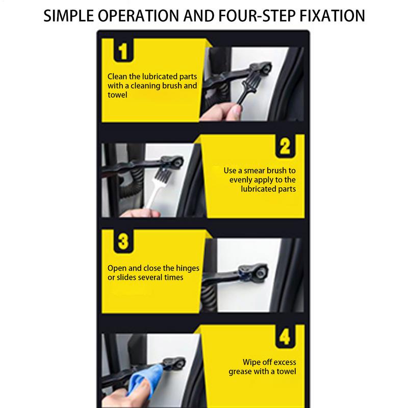 Lubricating Grease Car Sunroof Track Door Abnormal Noise Antirust Oil White Mechanical Maintenance Gear Bearing Oil Grease Kit