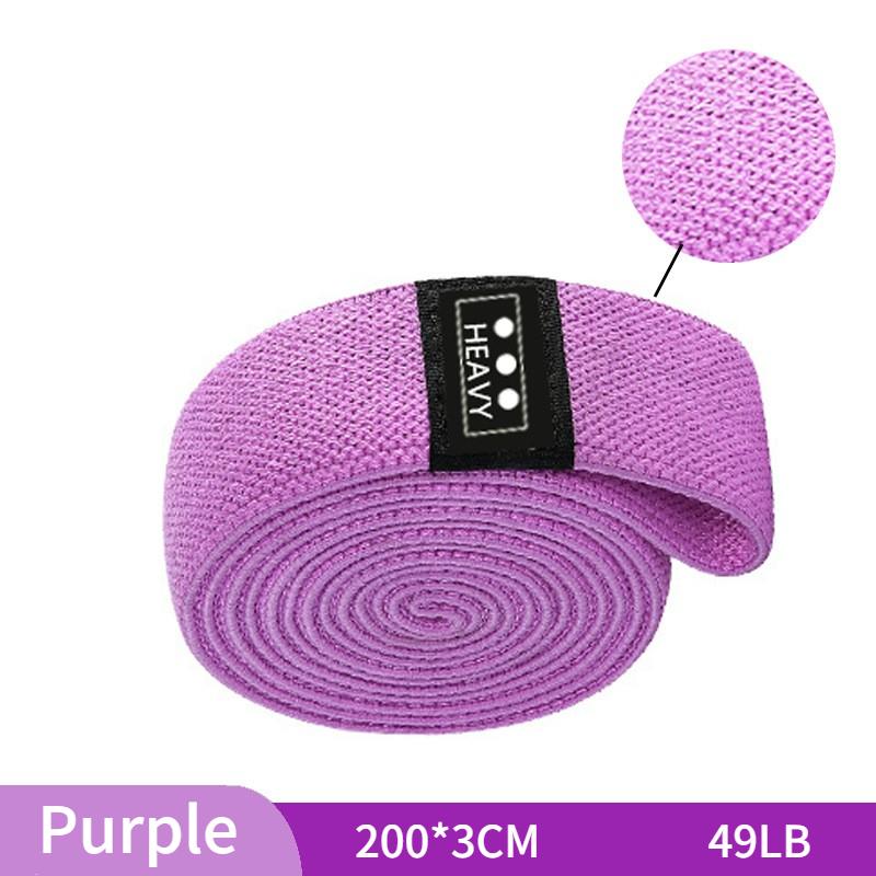 105lb Long Resistance Loop Band Kit Unisex Fitness Yoga Elastic Bands Hip Circle Thigh Squat Band Workout Gym Equipment for H Practical Use