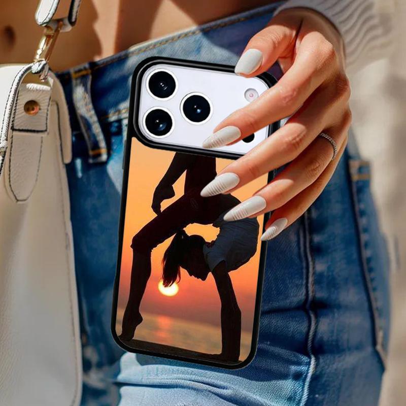gymnastics silhouette Phone Case For iPhone 17 Air 14 15 13 12 Max Cover For Apple 14 15 16 16e 11 Pro Max Plus