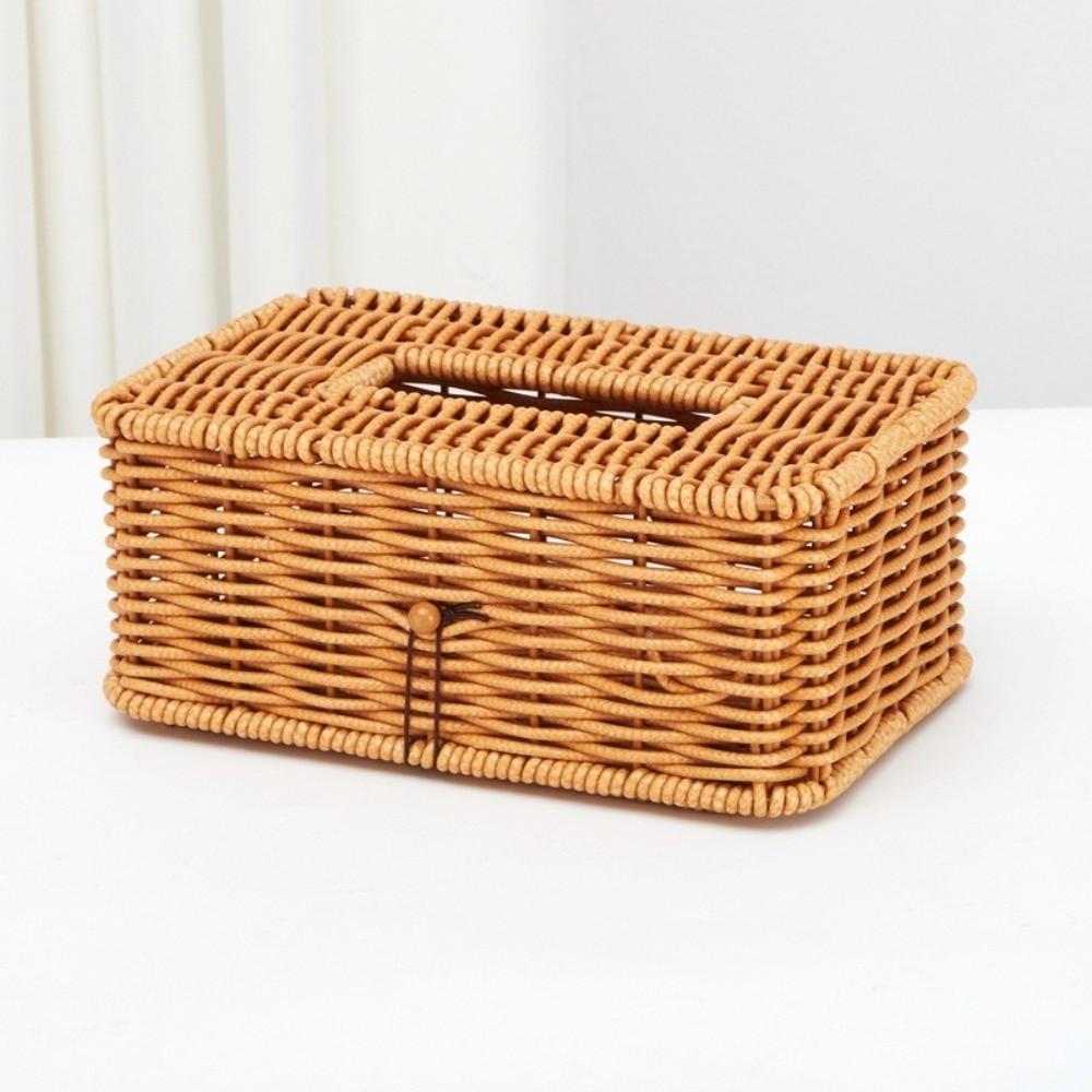 Rustic Tissue Dispenser Vintage Napkin Holder Simple Paper Case Dining Room