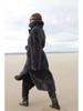 Faux Fur Long Coats Women Jackets Overcoats Lace Up Turn Down Collar Full Sleeve Open Stitch Thick Loose Y2k  Autumn Winter