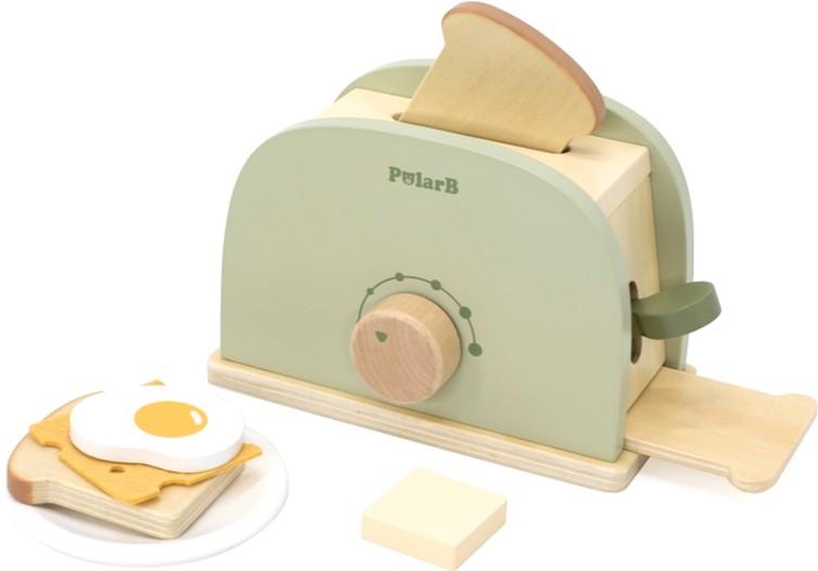 Viga Toys PolarB Wooden Toaster with Accessories (6971608442155)