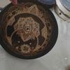 Vegan Shaman Drum Handmade Crafts Alchemical Moon Drum Desktop Ornament Sound Healing Tool for Spiritual Music Meditation