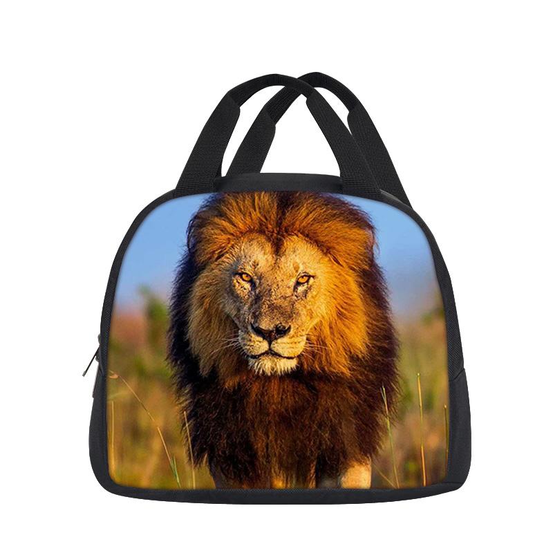 lion lunch bag versatile cartoon large capacity new item, best gift for boys and girls on school birthdays