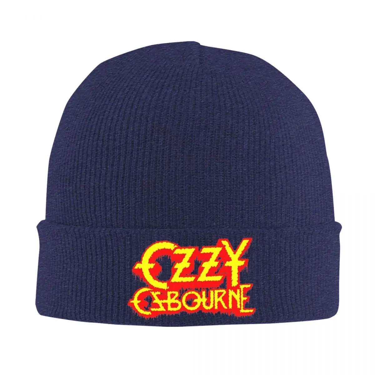 

2025 New Rock Band Ozzy Osbourne Knitted Hat For WoUnisex Unisex Beanies Autumn Winter Hats Acrylic Warm Melon Cap