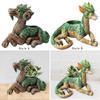 Dragon Statue Plant Containers Gift Dragon Flower Pot for Desk Garden Home
