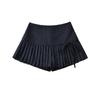 Sweet Dot Mini Skirt Bowknot A-line Short Skirts Sweet Pleated Skirts for Women  Ladies