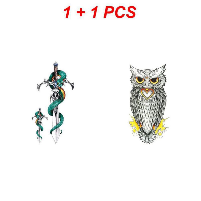 

2/3/4 шт., нашивка на всю руку, уникальный дизайн, различные стили, имитация татуировки, переводная наклейка, полуперманентные наклейки для татуировки