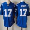 Indianapolis Colts 17 Daniel Jones Football Jersey Men Blue White S-XXXL