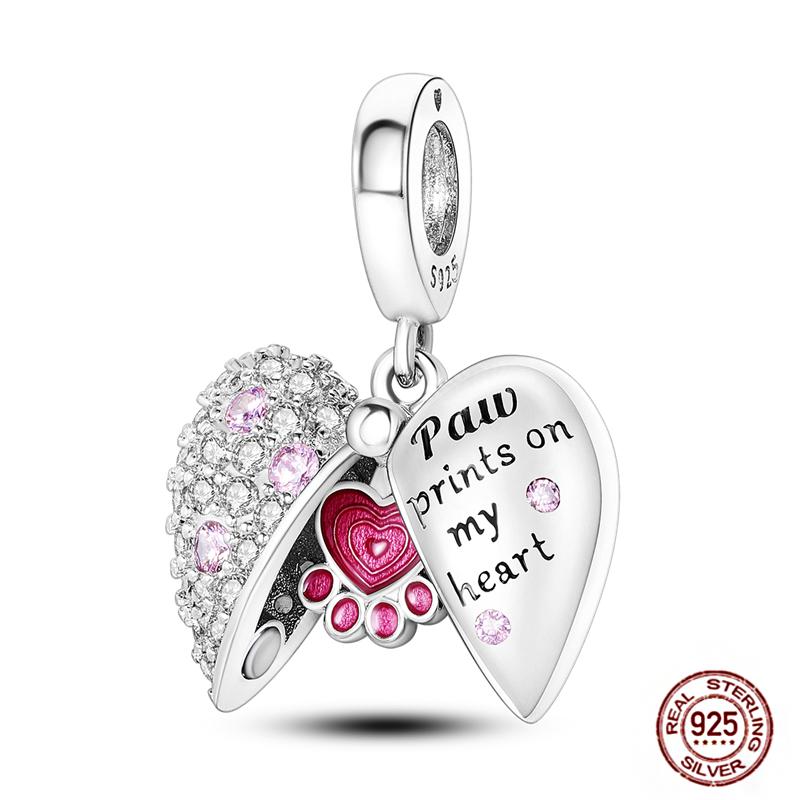 Charms Fit Pendant Copper Original Bracelet Luminous Firefly Butterfly Turtle Feather Blue Eyes Beads Diy Clip Jewelry Gifts