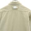 SASAFRAS Made In Japan Long Sleeve Work Shirt S Khaki Beige Herringbone Men's Used