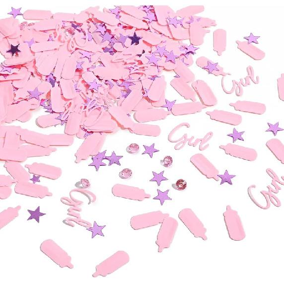 1000 Pcs Baby Shower Confetti Baby Shower Decorations Boy Rhinestones Stars Baby-Bottles Blue Table Confetti Sprinkle Decorations Gender Reveal Party