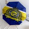 1 PC Automatic Folding Umbrella - Alnassr Pattern Portable Foldable Design With 8 Ribs Christmas Birthday Gifts