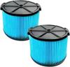 Dry and Wet Vacuum Cleaner Three-layer Replacement Filter (suitable for WD3050, WD4070, WD4080, WD4522, 4000RV Portable Vacuum Cleaner) Blue 2PCS