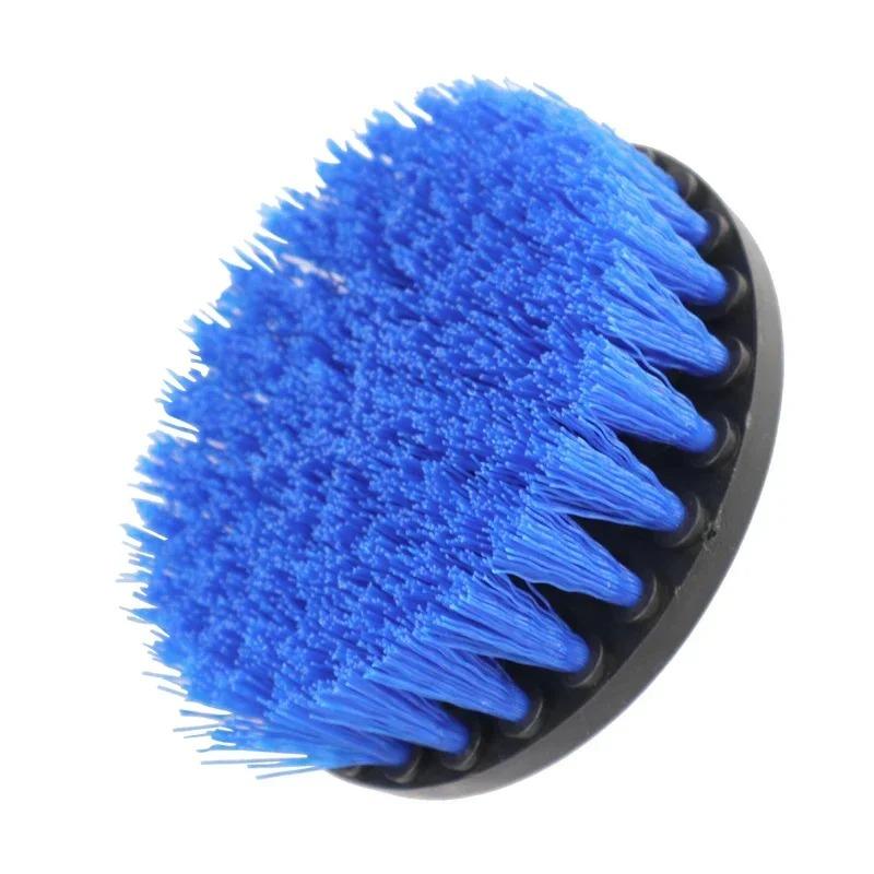 Soft Drill Brush Attachment 4inch for Cleaning Carpet & Leather and Upholstery Glass Car Tires Electric Scrubber Drill