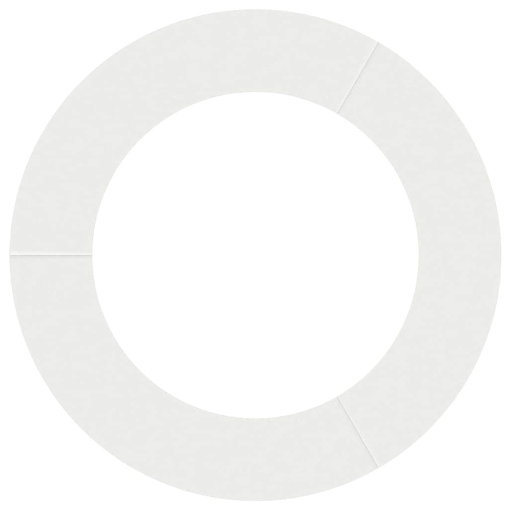 Tree Ring Suitable for Flat Tree Trunk White Ø60 90 Cm Steel