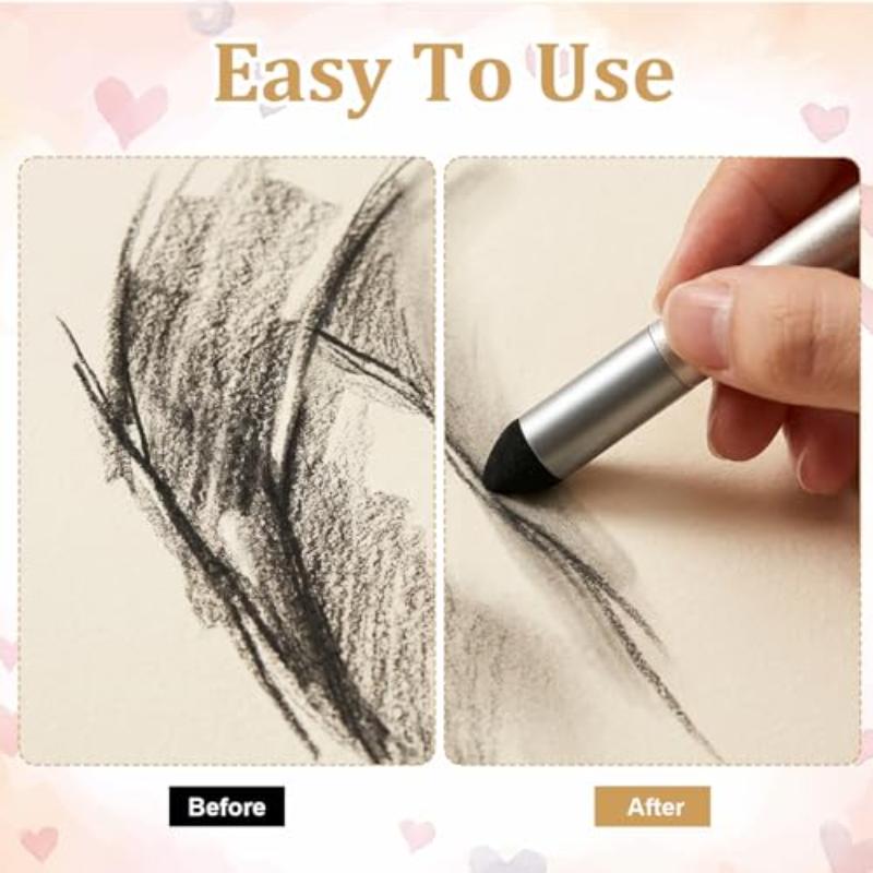 Artist Pen Washable Sketch Rubbing Sponge Brush Reusable Drawing Art Blenders Correcting Lightening & Highlight