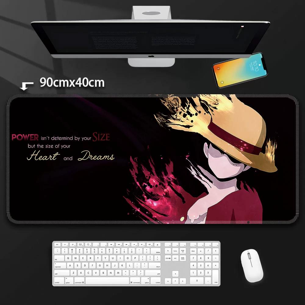One Piece Leather Mouse Pad Oversized Peripherals Two-dimensional Anime  Monkey D. Luffy Roronoa Zoro  Boys Computer E-sports Game Keyboard Table Mat