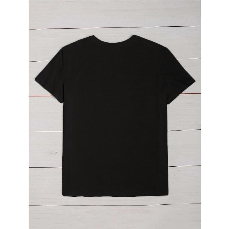 European Size Plus Size Women's Casual T-Shirt with Football Bow Illustration - Short Sleeve, Round Neck, 100% Polyester, Machine Washable