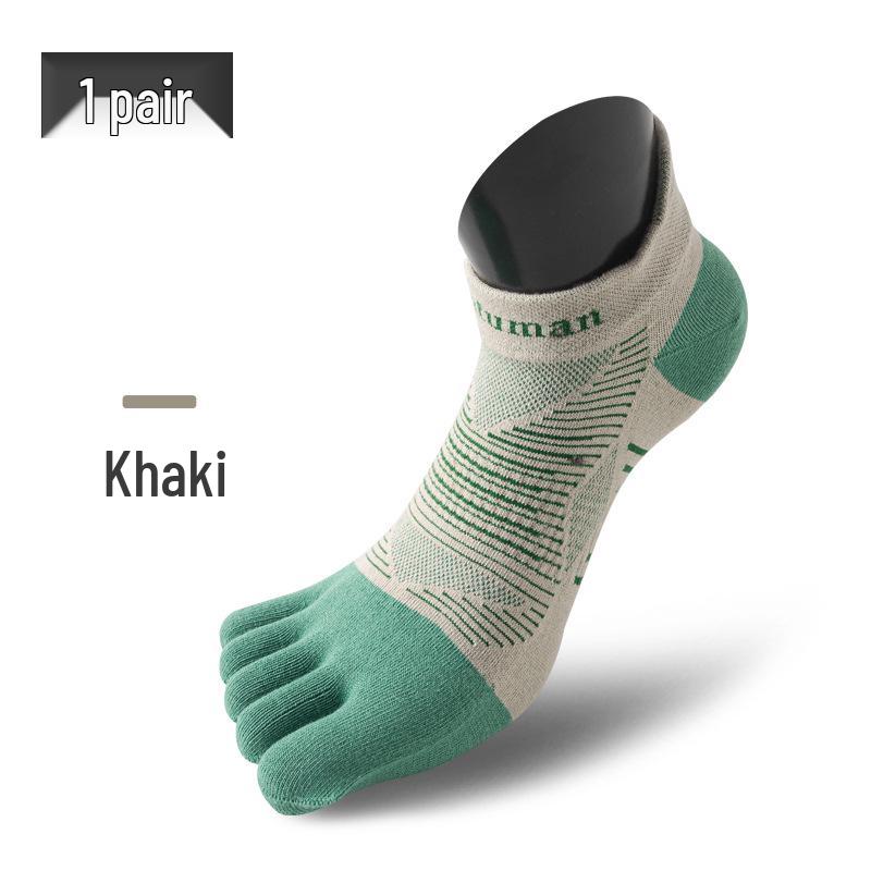 Calzini da Corsa Unisex a Cinque Dita CoolMax: Anti-Abrasione, Asciugatura Rapida, Lycra, Spesso, Design a Dita Separate per lo Sport