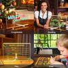 Light Up Acrylic Message Board Erasable Drawing Board Light with 7 Pen Drawing Board Table Light Advertising Boards Bedroom Deco