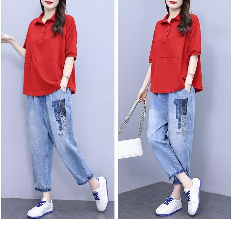Fashion Loose Plus Size Short Sleeve European Style T-shirt Women's European Trendy Loose Fit Oversized Tee Top