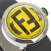 Fendi Boothra Watches 8010L Silver yellowDial Stainless Steel/rubber Quartz Analog Display Women Used