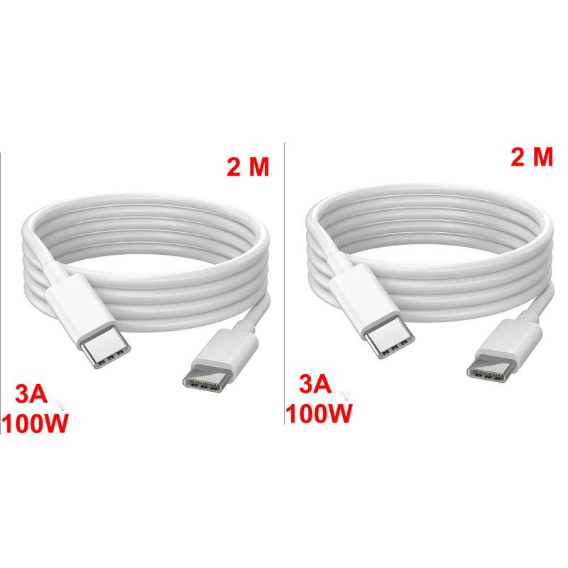 100 W USB Type C – USB C kábel USB-C PD QC 4.0 gyorstöltő töltőkábel iPhone 15 Samsung Xiaomi Type-C USBC kábelhez