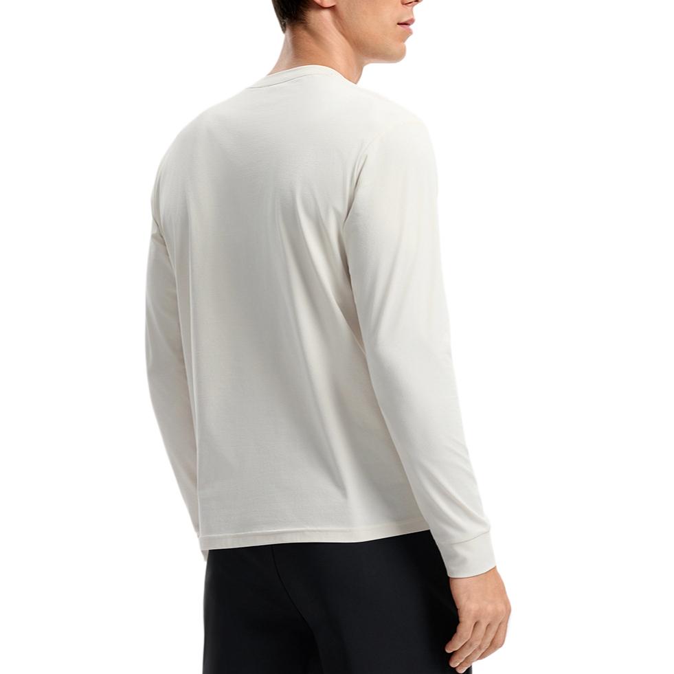 FILA Fitness Crew Neck Solid Long Sleeve T-Shirt Men tops A11M541214FLK