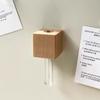 Wooden Test Tube Vase DIY Flower Arrangement Magnetic Simulation Flower Vase Refrigerator Sticker Home Kitchen Decorations Vases