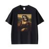 Fight Club Funny Marla Singer As Mona Lisa Art Graphic Tshirts Unisex Unisex Aesthetic Fashion T Shirt Vintage 100 Cotton T Shirts