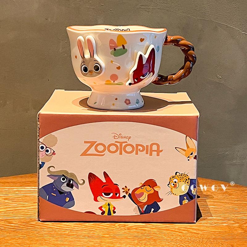 Zootopia Ceramic Mug Couple Water Mug Christmas Birthday Souvenir Mug Home Drinking Water Office