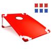 Portable Cornhole Set with 3 Red 3 Blue Bags Toss Games for Kids Adults Family Outdoor Yard Beach BBQ Camping Lawn Game