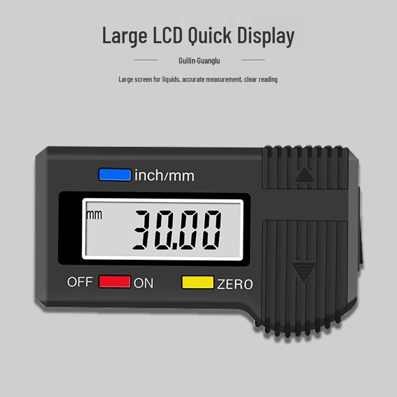 Guanglu Digital Tire Tread Depth Gauge, 0-30mm Portable Vernier Tool