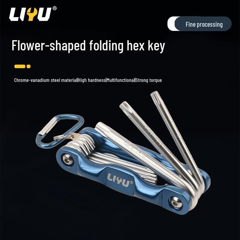 Folding Hex and Torx Wrench Tool Set