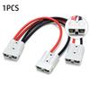 1Pc Adapter 50A For Anderson Plug Connector Double Y Adapter 4Mm Car Cable 4/6 Square Wires 30Cm For Forklifts Stackers Vehicles