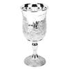 Kiddush Cup Set European Style Multifunctional Vintage Stemmed Wine Cup and Plate for Wedding Festivals