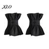 Retro Princess Style Collar French Ruffled Fake for Women, Detachable with Collared Accessory Women Button, Cotton Pleated Dickey Cuffs Sweaters