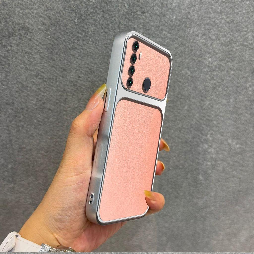Luxury Faux Leather Case for Realme 6i,5i,5 Shockproof Big Window