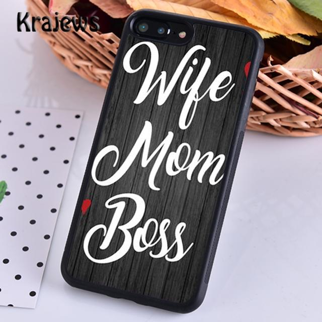 

Wife Mamma Boss For iPhone 17 Air 16 Phone Case Cover 15 14 plus 12 13 pro max coque Fundas iPhone 14pro